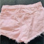 Forever 21 PEACHY PINK DISTRESSED CUT-OFFS Photo 1