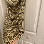 For Love & Lemons WOMENS Small Cheetah Mini Slip Dress Siren Lace Cocktail Photo 3