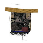 None Vintage Hand Made Beaded Apron Aztec Tribal Boho Hippie Photo 1