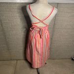 Loft NWT  Womens Striped Criss Cross Back Maxi‎ Dress Size 2 Petite Photo 2