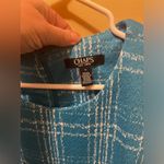 CHAPS NWT ‎ Sleeveless Belted Dress Blue White Sz 12 Photo 6