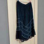 Studio West  Apparel maxi skirt multimedia patchwork lace boho size petite XL Photo 2