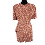 Madewell Floral Wrap Front Romper Daisy Field Short Sleeve Women’s 10 Shorts Photo 8