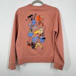 The North Face Women's Size Medium Pink Crewneck Graphic Print Sweatshirt Hiking Photo 2