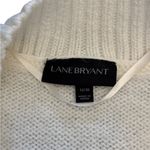 Lane Bryant NWOT White Wide-neck Cable Knit Sweater Photo 3