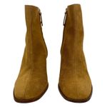 Mango Round Toe Heel Suede Ankle Boots Medium Brown Size 39/ 8.5 Photo 3