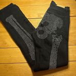 Mnml streetwear studded skeleton jeans black 29 Halloween Photo 11