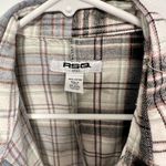 Nordstrom RSO plaid button up two tone color block flannel shirt women’s size small Photo 1