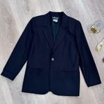 Sag Harbor 100% Wool Oversized Boxy Style with Shoulder Pads Black Photo 8