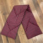 Maeve Anthropologie  Striped Black Red Crossover Puffer Scarf OS NEW Photo 0