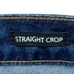 Max jeans  Women's Straight Leg Short Floral Cropped  Embroidered Fringe SZ 10 Photo 5