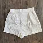 White Fox Boutique White Fox White High Rise Pleated Shorts Photo 3