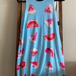 Prómesa NWOT Promesa Blue & Red Watermelon Slice Sleeveless Scoop Neck Dress Photo 0