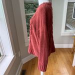 American Eagle  Burnt Orange Chenille Crewneck Cableneck Sweater Size Medium Photo 1