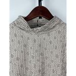 ZARA  Tan Jacquard Floral Pleated Long Sleeve‎ High Neck Blouse Size L Photo 2