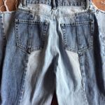 PacSun  High Rise Straight Two Tone Straight Leg Cut Off Jeans Button Fly Sz 25 Photo 6