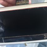 Black and white stripe Women’s hard sided hand clutch Photo 5