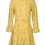 Realisation Par The Mary Jane Tiered Mini Dress Sunflower Yellow Women's Size XS Photo 2