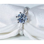 Boutique NEW 1Ct Simulated‎ Diamond 14k White Gold-Plated S925 Engagement Ring, Size 8 Photo 14
