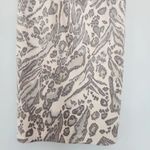 J. McLaughlin  Liz Sheath Dress M Jaguar Neutral Animal Print Faux Suede Autumn Photo 6