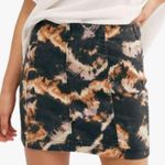 Free People Midnight Combo Modern Femme Novelty Skirt- Black Tie Dye- Size 4 Photo 0
