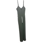 Vuori Pose Henley Jumpsuit in Dark Metal Green Women's Sz. M Photo 2