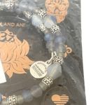 ALEX AND ANI new ꥟ Deity Wrap Glass Bead Bangle Bracelet ꥟ River ꥟ Deep Blues ꥟ Photo 10