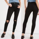 Madewell  10" High-Rise Roadtripper Supersoft Jeans: Davie Wash: Knee-Rip Edition Photo 1