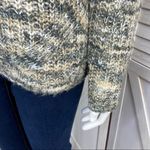 Rewind Marbled Loose Weave Sweater Gray Tan Medium Pullover Photo 4