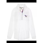 Victoria's Secret  PINK AMERICA PATRIOTIC STAR FLAG BLING QUARTER SNAP SWEATSHIRT Photo 13