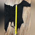 Urban Outfitters  Cadence Cinched Flyaway Black Top Medium Whimsigoth Witch Bat Photo 11