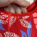 Red Carter  Lace Up Tropical Paradise One Piece Swimsuit Photo 4