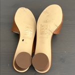 Soludos  Anthropologie Milan Mule Leather Block Heel Slide Sandals Camel Size 9.5 Photo 10