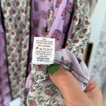 Rhode sita patchwork balloon sleeve trapeze dress Purple Size M Photo 9