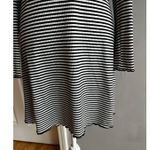 Divided  H&M Black and White Stripe Dress BodyCon Crewneck Size 6 Preppy Minimal Photo 8