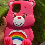 iPhone 11 Pro Max Pink Rainbow Bear Soft 3d Case Photo 6
