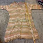 Coldwater Creek  Petite Medium PM Knit Open Cardigan Duster Pink Sand Color Photo 3