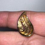 MCM Vintage  Linear Swirl Button Earrings Photo 5