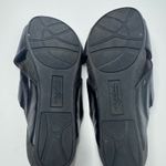 Natural Soul  Black Cross Strap Sandals Size 6W Photo 6