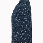 Reformation Women's Sheer Polka Dot Button up Blouse in Black and Gold size XL Photo 4