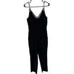 H&M Black Velvet Jumper Lace V-Neck Pockets Straight Leg Whimsigoth Sz 6 NWT Photo 6