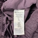 Athleta  Grace‎ Warm Up Pant Women’s XS Purple Nylon Wind Pants Cinch Hem Joggers Photo 4