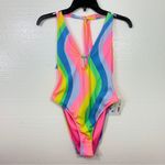 Hurley  NWT Soft‎ Waves Cheeky One Piece in Sky Swimsuit L Photo 1