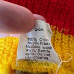 Sesame Street VTG Knit Scarf Orlon Acrylic CTW Logo Red Yellow Elmo Big Bird O/S Photo 6