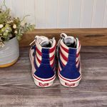 Vans Sk8 Hi Unisex Womens Size 6.5 Men 5 Striped High Top Sneakers USA Patriotic Photo 1