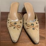 Franco Sarto suede pointed mules cream size 9 Photo 13