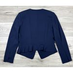 Rebecca Taylor  Womens Jacket 8 Blue Long Sleeve Open Front Devin‎ Blazer Career Photo 5