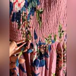 Xhilaration  Pink and Blue Floral Maxi Dress cottagecore coastal cowgirl ruffles Photo 2