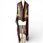 Versace  SCARF MODAL CASHMERE SIGNATURE BAROQUE MEDUSA BLACK/GOLD/BROWN/WHITE Photo 4