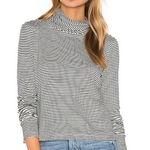 My Michelle Michelle Turtleneck Stripped Cotton Top Size M Photo 0